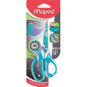 Ciseaux droitiers bouts pointus Maped Zenoa Sensitiv Fit 15 cm