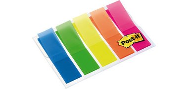 Marque-page Index, 11,9 x 43,2 mm, coloré