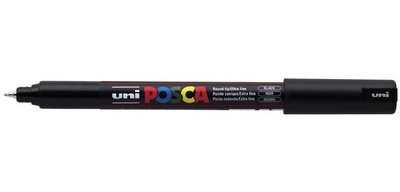 Marqueur à pigment PC-1MR, noir