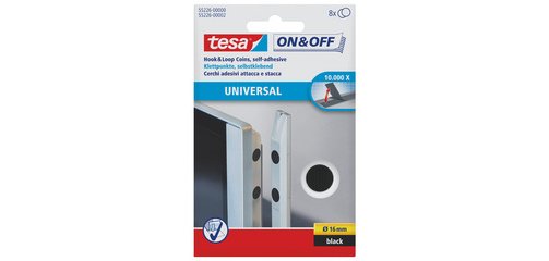 On & Off Pastilles adhésives, set de 8, diamètre: 16 mm