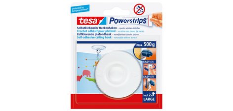 Zelfklevende plafondhaak Tesa wit 500gr