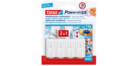 Powerstrips Klebebefestigung für Vorhänge Vario, weiß