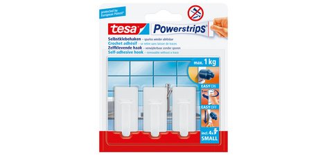 Powerstrips Crochet adhésif SMALL classic, blanc