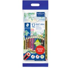 Crayon de couleur Noris pack bonus, 12 pièces