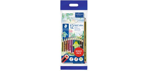 Crayon de couleur Noris pack bonus, 12 pièces