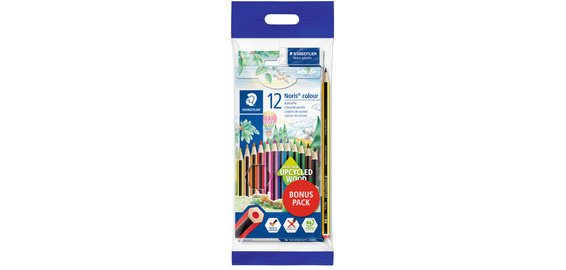 Crayon de couleur Noris pack bonus, 12 pièces