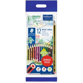 Crayon de couleur Noris pack bonus, 12 pièces