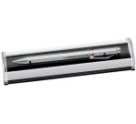 Stylo à bille 4 couleurs rétractable, chromé