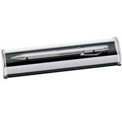 Balpen 4 kleuren inklikbaar verchroomd