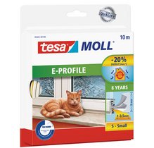 Joint de calfeutrage tesamoll® profil-E adhésif caoutchouc 6mx9mm brun