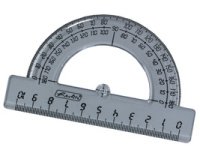 Rapporteur demi-circulaire 180 degrés, en plastique