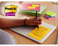 Bloc-notes super sticky notes, 101 x 152 mm, ligné