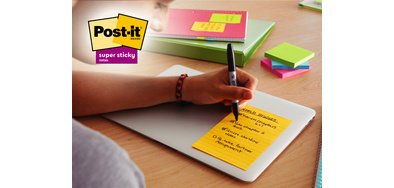 Bloc-notes super sticky notes, 101 x 152 mm, ligné