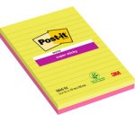 Bloc-notes super sticky notes, 101 x 152 mm, ligné