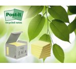 Bloc-notes adhésif Recycling z-notes, 76x76mm, jaune