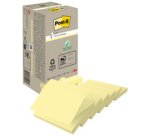 Bloc-notes adhésif Recycling z-notes, 76x76mm, jaune