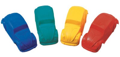VW Beetle rubber eraser, assorted