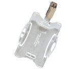 Porte-badge, avec clip, 54 x 90 mm, transparent