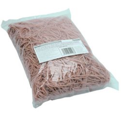 Rubberen elastiekjes breed natuurlijk 50 mm - zak van 1 kg