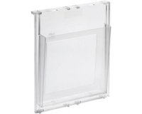Folderhouder voor wandmontage 'The Placativ', A4, transparant