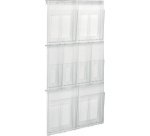 Porte-brochures mural 'the placativ', transparent