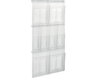 Porte-brochures mural 'the placativ', transparent
