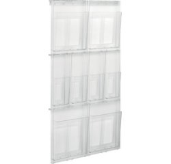 Porte-brochures mural 'the placativ', transparent