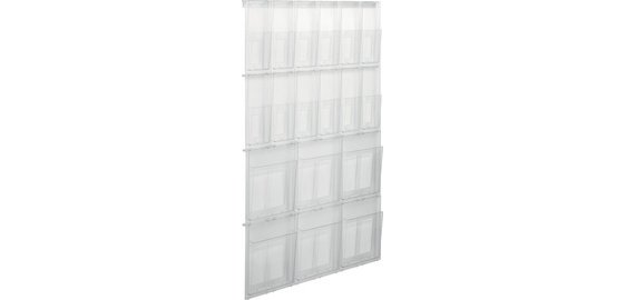 Porte-brochures mural 'the placativ', transparent