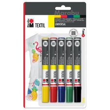 Marqueur pour textile 'Textil Painter', blister de 5