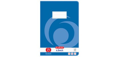 Heft x.book, A4, Lineatur 21 / liniert