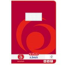 Cahier x.book, A4, réglure 22 / quadrillé