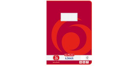 Cahier x.book, A4, réglure 26 / quadrillé