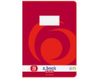 Cahier x.book, A4, linéature 28 / quadrillé