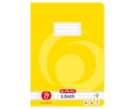 cahier A4, linéature 29 / quadrillé 5x9 mm, marge