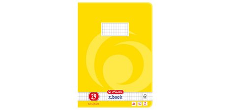 cahier A4, linéature 29 / quadrillé 5x9 mm, marge