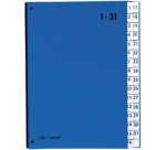 Trieur Color, format A4, 1 - 31, 31 compartiments