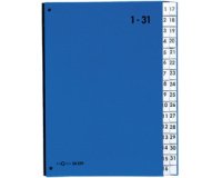 Trieur Color, format A4, 1 - 31, 31 compartiments