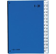 Trieur Color, format A4, 1 - 31, 31 compartiments
