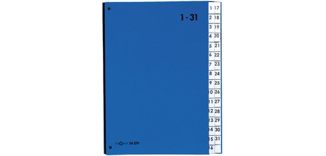 Color sorter, A4 format, 1 - 31, 31 compartments