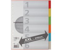 Intercalaires en carton, A4, 10 touches, extra large