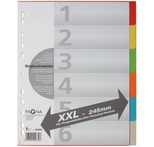 Intercalaires en carton, A4, 10 touches, extra large