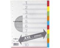 Intercalaires en carton, A4, 12 touches, extra large