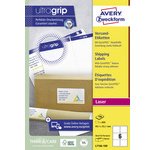 Shipping label, ultra white