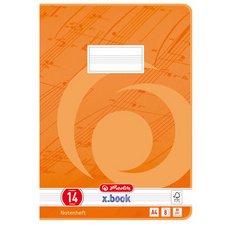 Cahier de musique x.book, A4, linéature 14, 16 pages