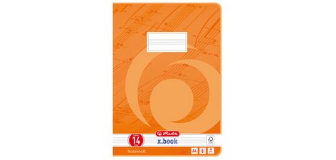 Cahier de musique x.book, A4, linéature 14, 16 pages