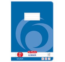 Cahier x.book, A4, linéature 25 / ligné, avec marge