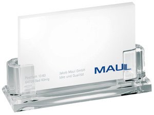 Accessoire Bureau Organisation Lot 3 Porte-cartes Visite Acrylique Transparent - Support Bureau 60 Cartes - Présentation Professionnelle Porte- Cartes Rébecaskyens