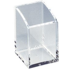 Pot à crayons en acrylique, transparent, épaisseur: 5mm