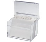 Boîte à fichier en acrylique, A7, incolore transparent