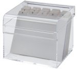 Boîte à fichier en acrylique, A7, incolore transparent